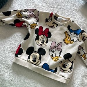Zara mickey mouse sweatshirt